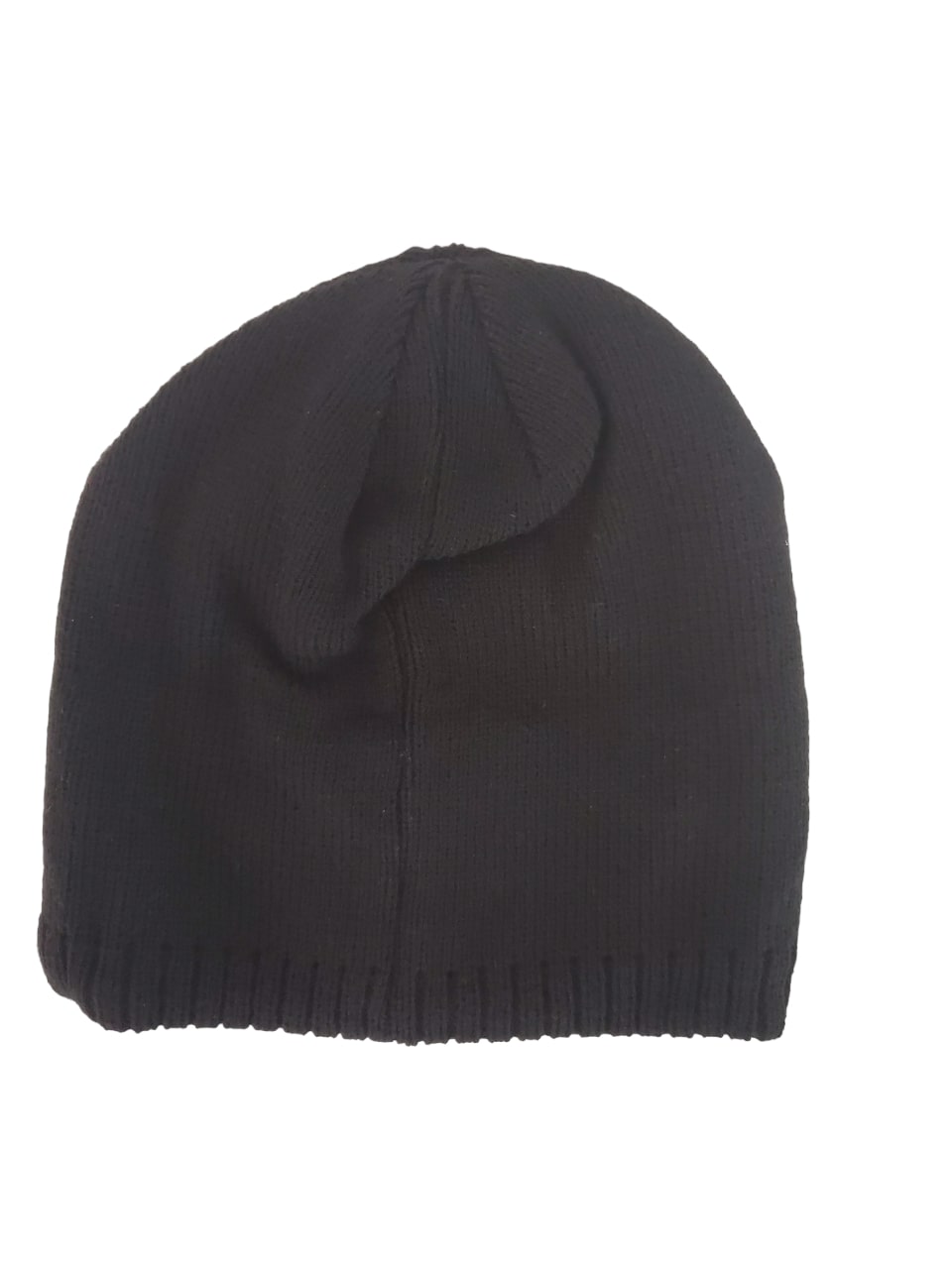 Cable Knit Trimmed Beanie /w Fleece Lining