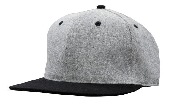 Grey Marble Flannel Snap Back w/ Pro Styling | AG4135 in Grey & Black